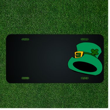Custom Personalized License Plate With Add Names To Leprechaun Hat Design NEW