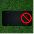 Custom Personalized License Plate With Add Names To Not Allowed Symbol Design