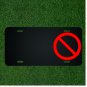 Custom Personalized License Plate With Add Names To Not Allowed Symbol Design