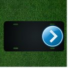Custom Personalized License Plate With Add Names To Greater Then Symbol Design