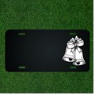 Custom Personalized License Plate With Add Names To White Ribbon Bells NEW