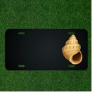 Custom Personalized License Plate With Add Names To Golden Snail Shell Design