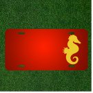 Custom Personalized License Plate With Add Names To Seahorse Sea Life Ocean