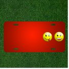Custom Personalized License Plate With Add Names To Smiley Glossy Tongue Out