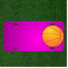 Custom Personalized Car License Plate With Add Names To Ball Basket Sport