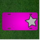 Custom Personalized Car License Plate With Add Names To Star Shape Dotted