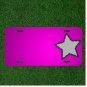 Custom Personalized Car License Plate With Add Names To Star Shape Dotted