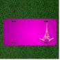 Custom Personalized Car License Plate With Add Names To Eiffel Tower France