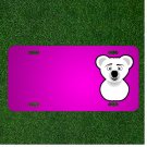 Custom Personalized Car License Plate With Add Names To Koala Snout Bear