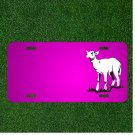 Custom Personalized Car License Plate With Add Names To Grass Looking Standing