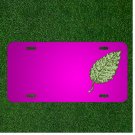 Custom Personalized Car License Plate With Add Names To Leaf Green Single