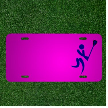 Custom Personalized Car License Plate With Add Names To Lacrosse Game Sports