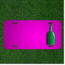 Custom Personalized Car License Plate With Add Names To Bottle Stubby Glass
