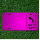 Custom Personalized Car License Plate With Add Names To Left Only Direction