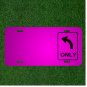 Custom Personalized Car License Plate With Add Names To Left Only Direction