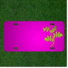 Custom Personalized Car License Plate With Add Names To Leaves Branch Leaf
