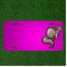 Custom Personalized Car License Plate With Add Names To Animal Tail Whiskers