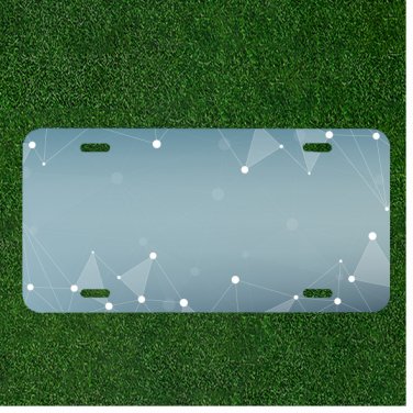 Custom Personalized License Plate Auto Tag With Cool Design Add Names