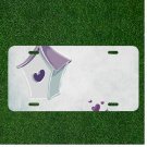Custom Personalized License Plate Auto Tag With Bird House Add Names