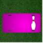 Custom Personalized Car License Plate With Add Names To Bowling Pin Sports