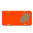 Animal Hare Rabbit Bunny On License Plate Car Front Add Names