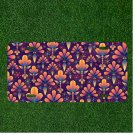 Custom Personalized Car License Plate With Abstract Background Floral Pattern
