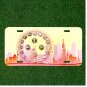 Custom Personalized License Plate Auto Tag With Socail Media Ferris Wheel
