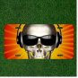 Custom Personalized License Plate Auto Tag With Skull Headphones Sunglasses NEW