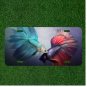 Custom Personalized License Plate Auto Tag With Blue And Purple Fish Bite Design