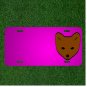 Custom Personalized Car License Plate With Add Names To Brown Face Fox Nature