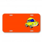 Beetle Car Funny Yellow Automobile On License Plate Car Front Add Names