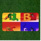 Custom Personalized License Plate Tag With A B C D Alligator Bear Cat Dolphin