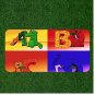Custom Personalized License Plate Tag With A B C D Alligator Bear Cat Dolphin