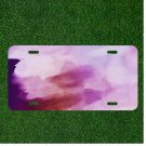 Creative License Plate Auto Tag With Purple And Pink Paint Splash Add Names