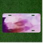 Creative License Plate Auto Tag With Purple And Pink Paint Splash Add Names