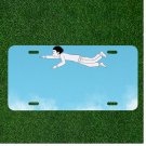 Creative License Plate Auto Tag With Kid Flying In Pajamas Design Add Names