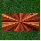Custom Personalized License Plate Auto Tag With Golden Zoom Design Illusion NEW