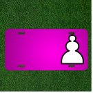 Custom Personalized Car License Plate With Add Names To Chess Rook Meeple