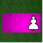 Custom Personalized Car License Plate With Add Names To Chess Rook Meeple