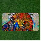 Custom Personalized License Plate Auto Tag With Stunning Rainbow Parrot Design