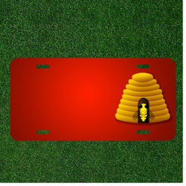 Custom Personalized License Plate With Add Names To Beehive Beekeeping Honey