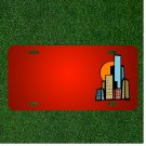 Custom Personalized License Plate With Add Names To Buildings City Sun