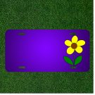 Custom Personalized License Plate With Add Names To Flower Yellow Spring