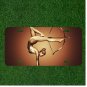 Custom Personalized License Plate Auto Tag With Girl Doing Hand Stand Bow Shot
