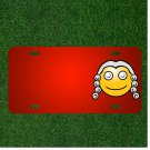Custom Personalized License Plate With Add Names To Magistrate Smiley Face