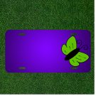 Custom Personalized License Plate With Add Names To Butterfly Green Insects