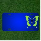 Custom Personalized License Plate With Add Names To Butterfly Drawing Art