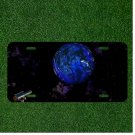 Custom Personalized License Plate Auto Tag With Amazing Telescope Earth Design