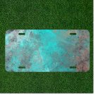 Custom Personalized License Plate Auto Tag With Colorful Creative Splash Design