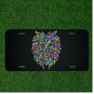 Custom Personalized License Plate Auto Tag With Stunning Colorful Lion Design